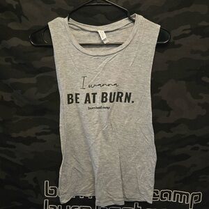 Burn Boot Camp Gray Women's Muscle Tee